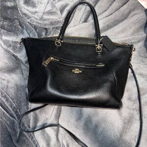 Coach Black Leather Handbag